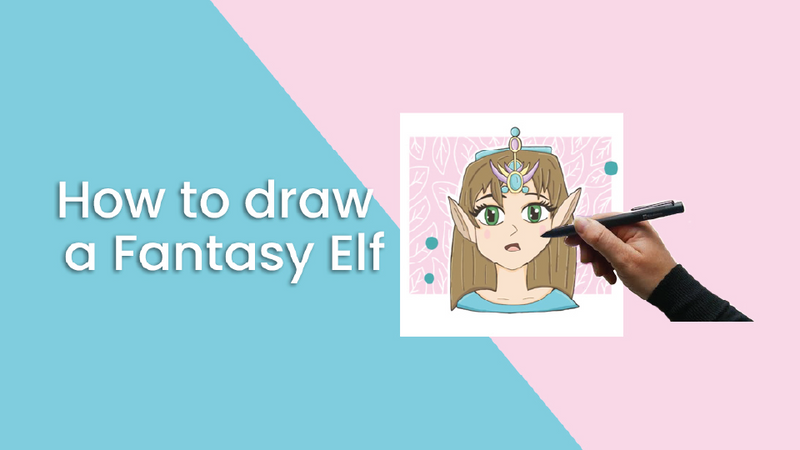 How to draw an elf princess | Simbans PicassoTab Drawing Tablet for Beginners