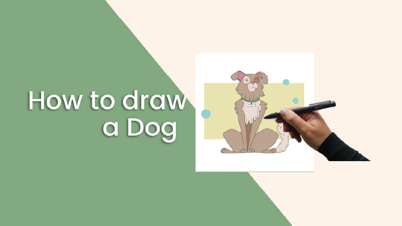 How to Draw a Dog | Simbans PicassoTab XL Portable Drawing Tablet