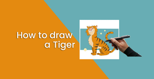 How to draw a tiger | Simbans PicassoTab XL Drawing Tablet no computer required