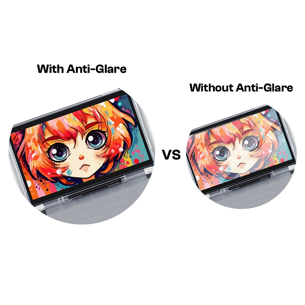 Anti Glare technology of animation tablet