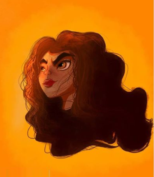 Young lady Art on PicassoTab