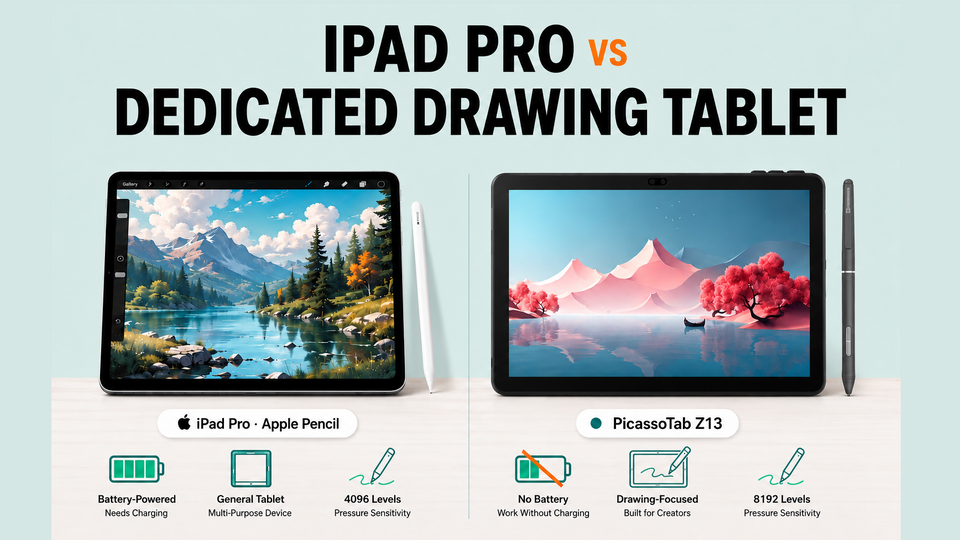 iPad Pro vs. Dedicated Drawing Tablet: The Ultimate Artist’s Showdown