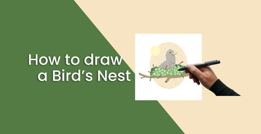 How to draw a bird's Nest | Simbans PicassoTab Standalone Drawing Tablet