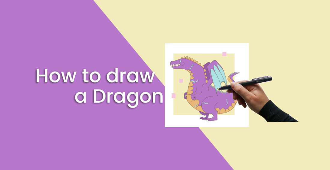 How to Draw a Dragon | Simbans PicassoTab XL Standalone Drawing Tablet