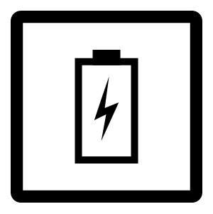 Battery icon for PX11 drawing tablet with pen