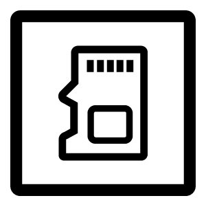 SD card icon of animation tablet