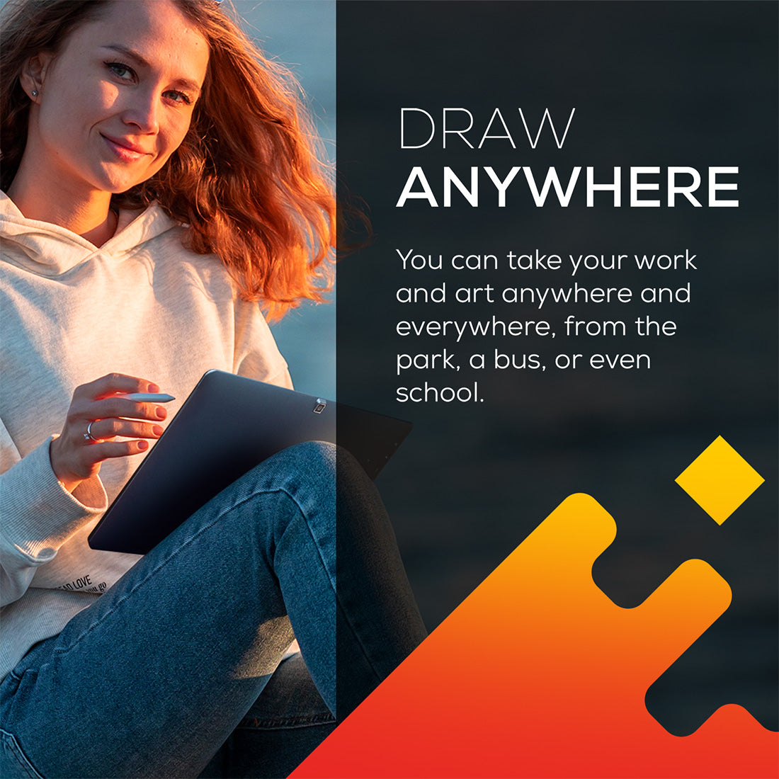 Autonome Graphics Simbans PicassoTab X : Tablette Graphique Autonome avec Stylet