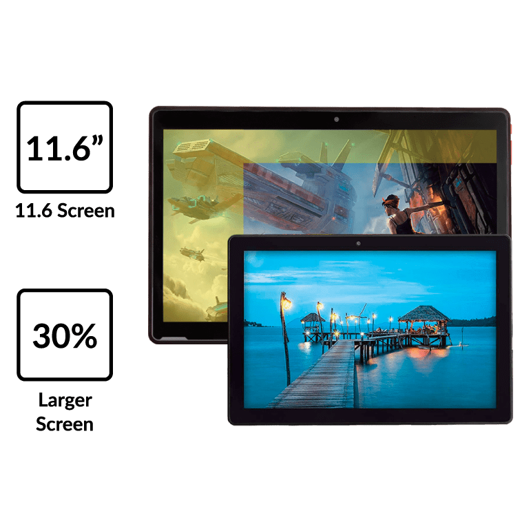 30% Bigger Screen Area | Simbans TangoTab XL 11 Inch Tablet with Detachable Keyboard