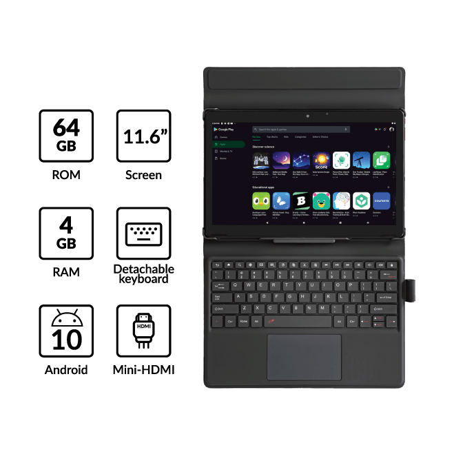 Tech Specs  | Simbans TangoTab XL 11 Inch Tablet with Detachable Keyboard