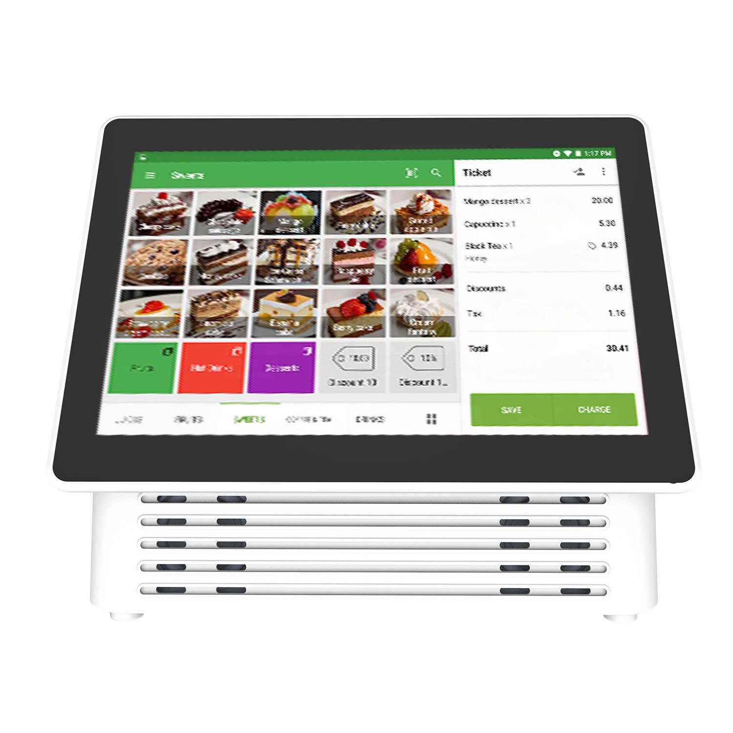 RestoTab Tablet with Receipt printer | Simbans RestoTab 8 Inch Tablet with Built-in thermal printer